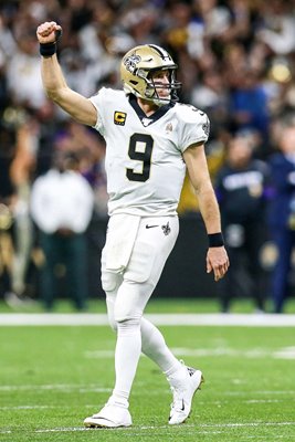 Drew Brees New Orleans Saints Quarterback NFC Wild Card Game 2020