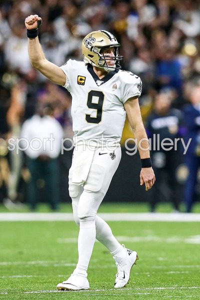 Drew Brees New Orleans Saints Quarterback NFC Wild Card Game 2020