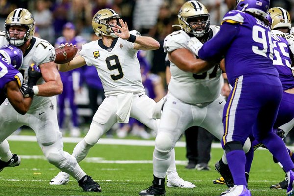 Drew Brees New Orleans Saints NFC Wild Card Game 2020