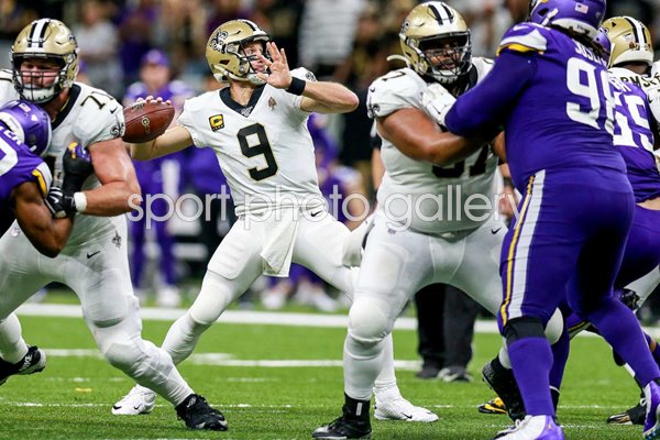Drew Brees New Orleans Saints NFC Wild Card Game 2020