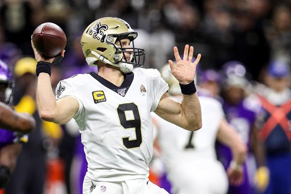 Drew Brees New Orleans Saints QB NFC Wild Card Game 2020