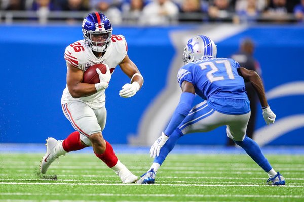 Saquon Barkley New York Giants running back v Detroit Lions 2019