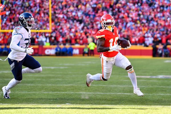 Tyreek Hill Kansas City Chiefs Touchdown AFC Championship Game 2020