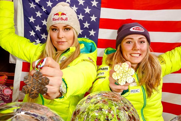 Lindsey Vonn & Mikaela Shiffrin USA Ski World Cup Finals 2015