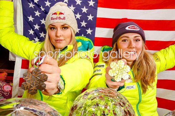 Lindsey Vonn & Mikaela Shiffrin USA Ski World Cup Finals 2015