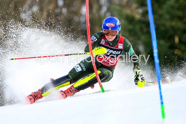 Mikaela Shiffrin USA Alpine Ski World Cup Slalom Zagreb 2020