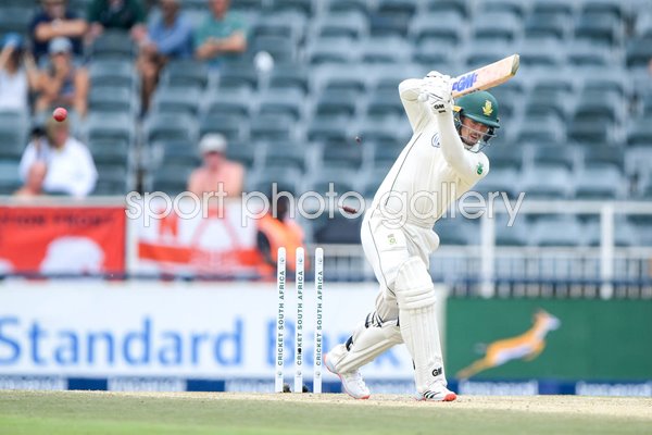 Quinton de Kock South Africa bowled by Mark Wood England Wanderers 2020