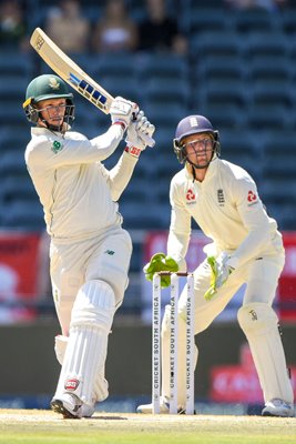 Rassie van der Dussen South Africa v Jos Buttler England 4th Test 2020