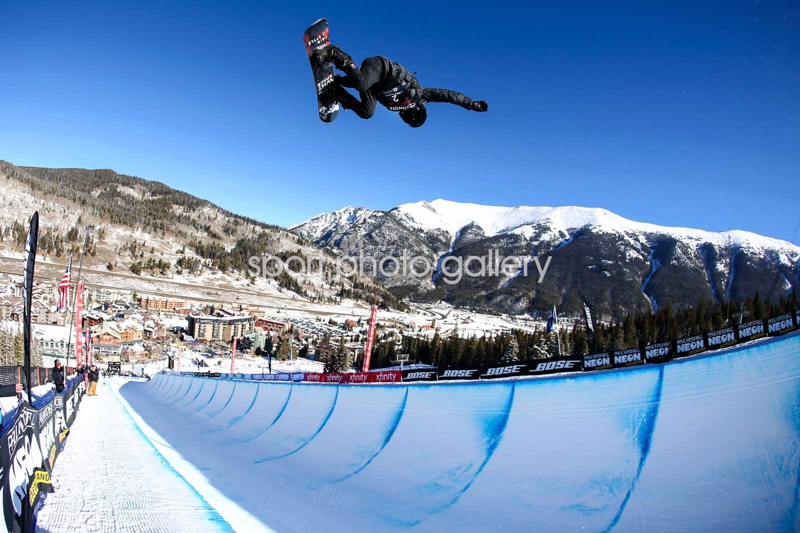 Shaun White USA Halfpipe Snowboarding Finals World Cup Colorado