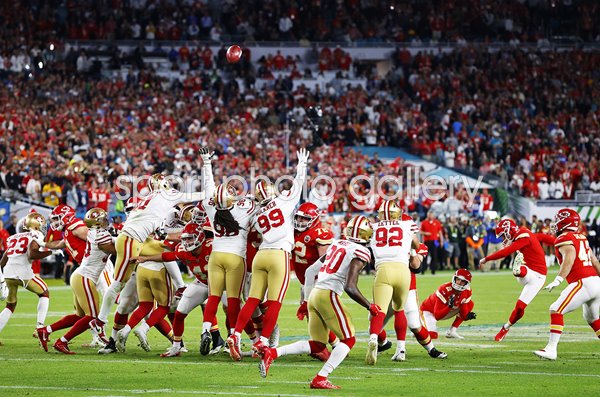 Harrison Butker Kansas City Chiefs Extra Point Kick Super Bowl 2020