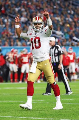 Jimmy Garoppolo San Francisco 49ers v Kansas City Super Bowl 2020