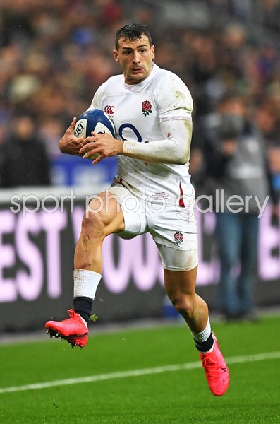 Jonny May England v France Six Nations Paris 2020