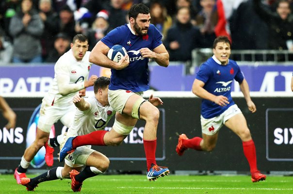 Charles Ollivon France scores v England Paris Six Nations 2020