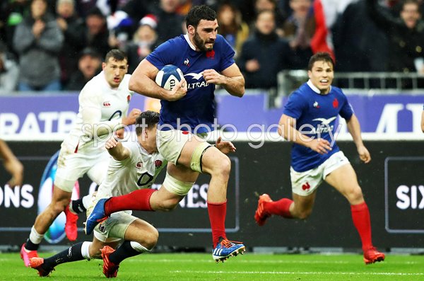 Charles Ollivon France scores v England Paris Six Nations 2020