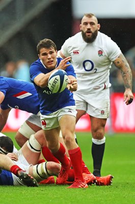 Antoine Dupont France scrum half v England Paris Six Nations 2020