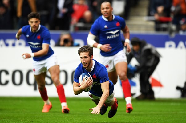 Vincent Rattez France scores v England Paris Six Nations 2020