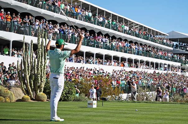 Rickie Fowler USA Phoenix Open 16th Tee TPC Scottsdale 2020
