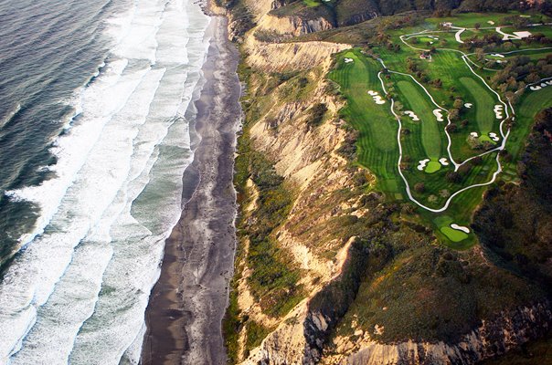 Torrey Pines South Course Overhead View La Jolla California