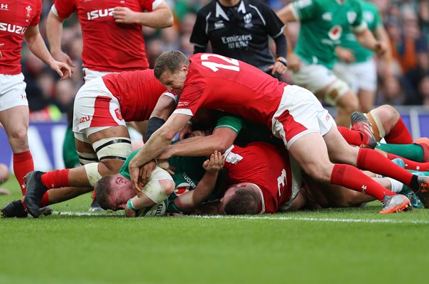 Tadhg Furlong Ireland scores try v Wales Dublin Six Nations 2020