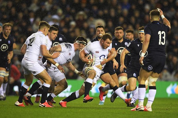 Sam Underhill England v Scotland Murrayfield Six Nations 2020