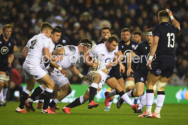Sam Underhill England v Scotland Murrayfield Six Nations 2020
