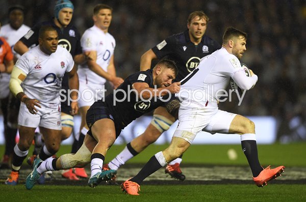 Elliot Daly England v Scotland Murrayfield Six Nations 2020