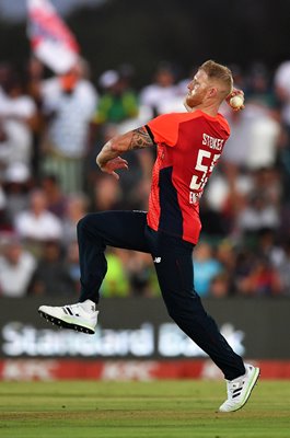 Ben Stokes England bowling v South Africa T20 Durban 2020