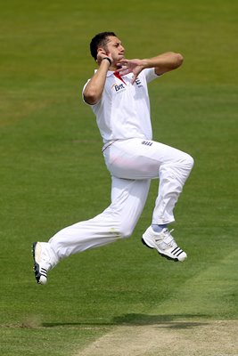 Tim Bresnan in full stride v Bangladesh 2010