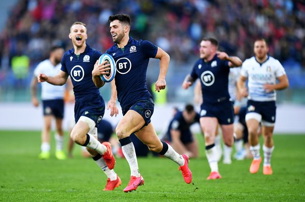 Adam Hastings Scotland scores v Italy Six Nations Rome 2020