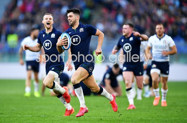 Adam Hastings Scotland scores v Italy Six Nations Rome 2020