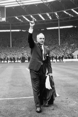 Bill Shankly Liverpool Manager FA Cup win v Leeds Wembley 1965