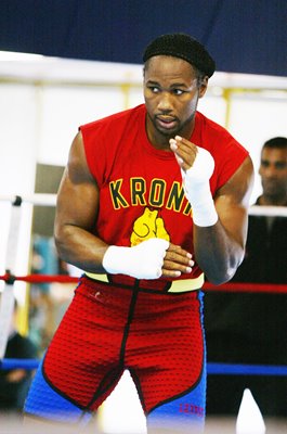 Lennos Lewis workout Mike Tyson Fight Memphis 2002
