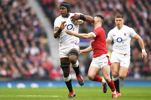 Maro Itoje England v Tomos Williams Wales Twickenham 6 Nations 2020