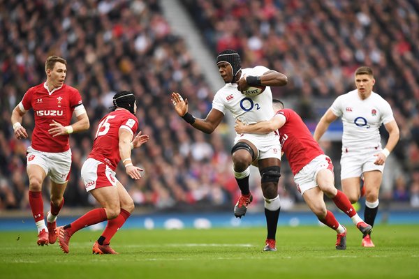 Maro Itoje England attacks v Wales Twickenham Six Nations 2020