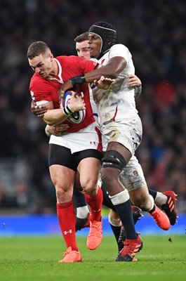 George North Wales v Maro Itoje England Six Nations 2020