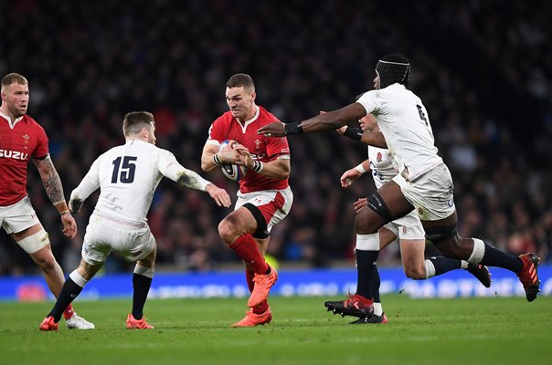 George North Wales v England Twickenham Six Nations 2020