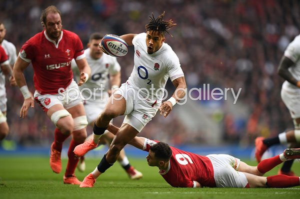 Anthony Watson England try v Wales Six Nations 2020