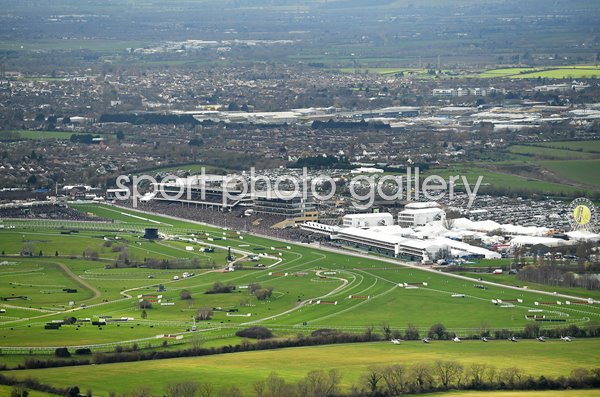 Aerial View Racecourse & Grandstand Cheltenham Festival 2020 
