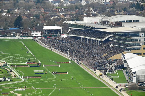 Aerial View Racecourse Cheltenham Festival 2020 