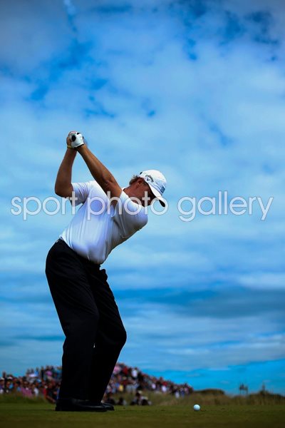 Ernie Els birdies 2012 Open Champion