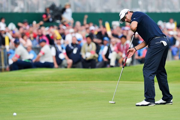 Adam Scott missed putt 18th Lytham 2012