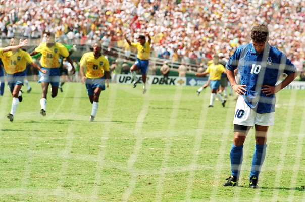 Roberto Baggio Despair Brazil Euphoria World Cup 1994
