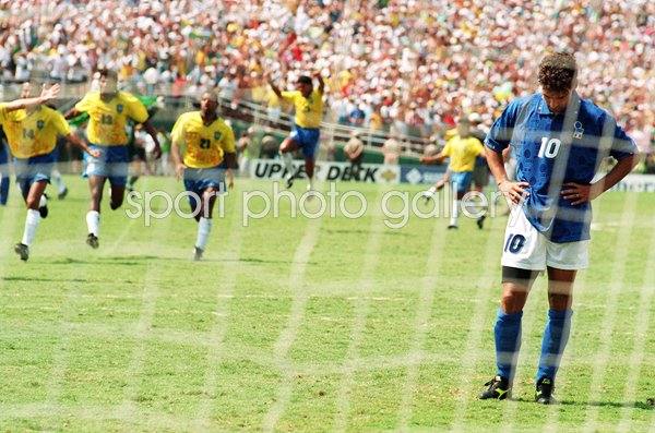 Roberto Baggio Despair Brazil Euphoria World Cup 1994