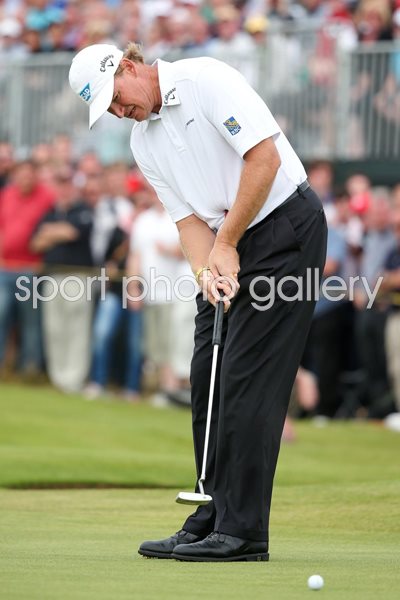 Ernie Els birdie putt 72nd hole Open 2012