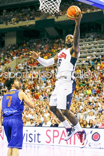 LeBron James & Juan Carlos Navarro - USA v Spain 2012