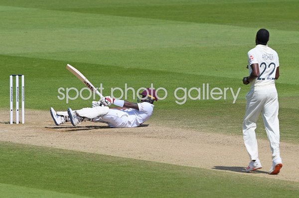 Jermaine Blackwood West Indies floored by Jofra Archer Bouncer 2020