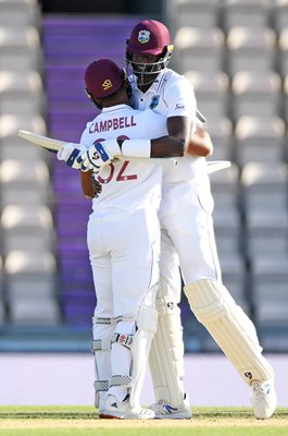 Jason Holder West Indies celebrates win v England Ageas Bowl 2020