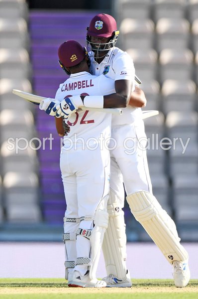 Jason Holder West Indies celebrates win v England Ageas Bowl 2020
