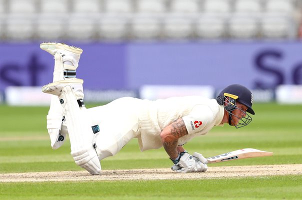 Ben Stokes England slips v West Indies Old Trafford 2020