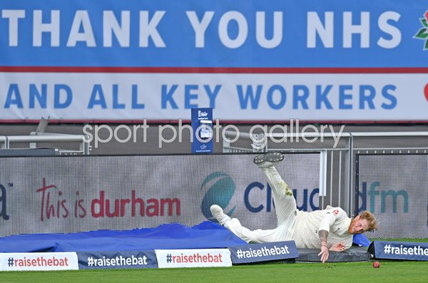 Ben Stokes England boundary save v West Indies Old Trafford 2020